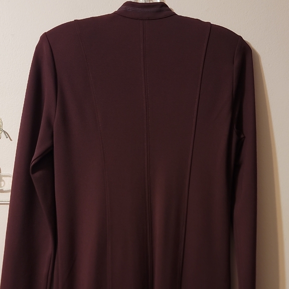 Tristan XS purple Sheath Dress with Mock Neck and Long Sleeves - Picture 6 of 8